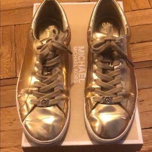 Gold Michael Kors Sneakers